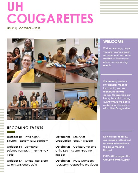 Cougarettes Newsletter